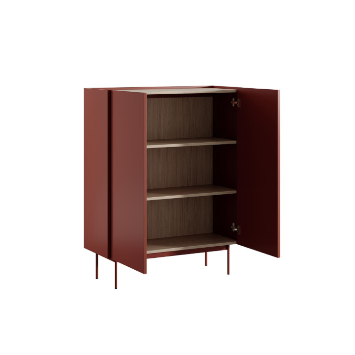 Ensemble meuble TV Couleur Céramique Rouge
